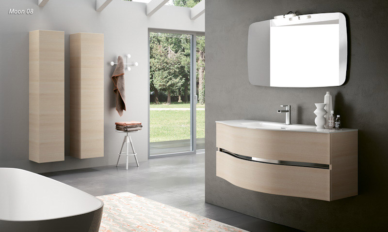 Modern Bathroom Vanities Everyday European Cabinets Design   Modern Bathroom Vanities BMT MOON 08 